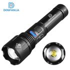 DONFANLIA Lampe Torche LED Ultra Puissante,résistante à l'eau, 5modes d'éclairage, mise au point réglable pour le camping, la chasse, de