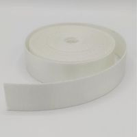 Sangle nylon polyester 25mm blanc crème brillant pour sacs à dos main lunch bag couture anse accessoires rouleau de 10 mètres