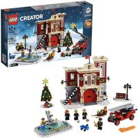 LEGO 10263 Creator Expert Winter Village Fire Station, Jouets d'incendie pour Enfants