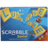 Mattel Games - Scrabble Junior - Jeu de société et de lettres - 2 à 4 joueurs - Dès 6 ans
