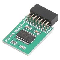 Pour MSI TPM 2.0 Module Strong Encryption 14 Pin LPC Interface TPM Module Board pour Win11 Green bricolage tableau
