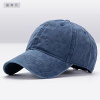 CZ04309-Casquette de baseball réglable en coton de casquette délavée hommes bleu marin