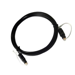 CONTINENTAL EDISON C/âble Fibre optique 2.5 m EIAJ Toslink m/âle//m/âle