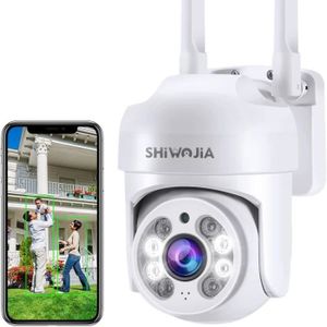 CAMÉRA IP Caméra Surveillance Wifi Exterieure, Mini Camera Exterieur 1080P Avec Suivi Automatique Détection Humaine 355°90°Vision Noctu[J993]