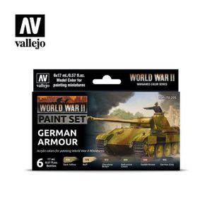ACCESSOIRE MAQUETTE VALLEJO - Set De Peinture Wwii German Armour Valle