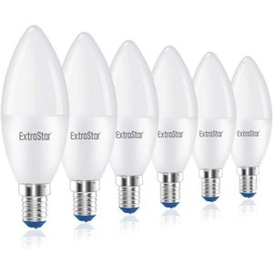 AMPOULE - LED Lot de 6 ampoules LED bougies, E14, 8W équivalent 