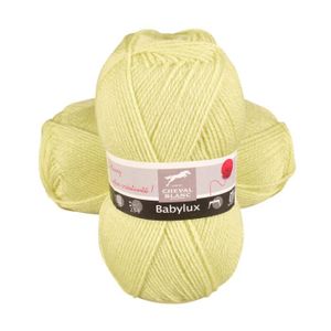 LAINE TRICOT - PELOTE Laines Cheval Blanc - BABYLUX laine layette 50g 10