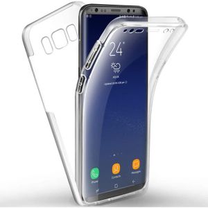 COQUE - BUMPER Coque Samsung S8 Plus Samsung S8 Plus Transparent Silicone TPU Gel et PC Rigide 360 Degres Protection Anti Choc Full Body Cas L