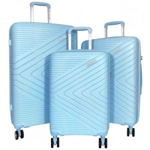 SET DE VALISES Set de 3 valises 55cm-65cm-75cm Synthétique BLEU C