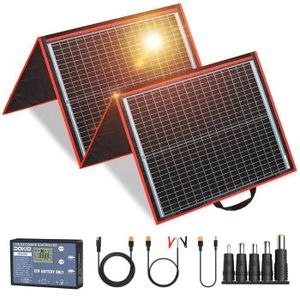 Panneau Solaire Portable 100 W Kit De Pliable Pour Stations D'Énergie