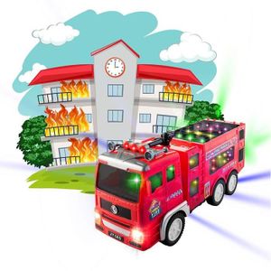 CAMION ENFANT Camion de pompier électrique musical et lumineux -