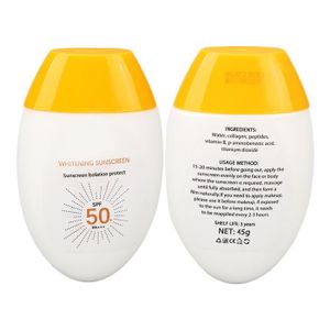 SOLAIRE CORPS VISAGE Omabeta crème solaire pour le visage Crème solaire SPF 50, 2 pièces, Protection UVA UVB, hydratante, hygiene solaire