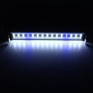 AQUARIUM Ywei 10W LED Éclairage Aquarium Lumière Lampe Pour 50-60cm Aquarium Blanc Bleu