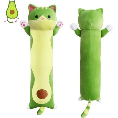 shownicer Coussin en peluche kawaii, jouet rembourré à câliner, coussin décoratif, cadeau unisexe pour enfants, 50 cm, grenouille/chat