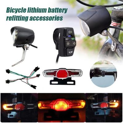 Éclairage vélo feu LED antérieur pour vélo électrique Lampa E-Bike 6/48V