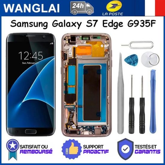 Original Ecran LCD & Vitre tactile Blanc Assemblés Sur Châssis Pour Samsung Galaxy S7 edge (G935F