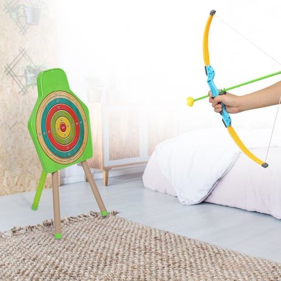 Ensemble de tir à l'arc pour enfants - Double tir 66*35 cm (Vert) avec 2  Arc 6 Flèches et 1 Cible - Cdiscount Jeux - Jouets