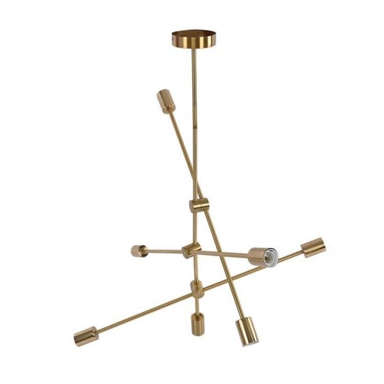 HURRISE lustres Luminaire suspendu 6 lumières Style géométrique Design ...