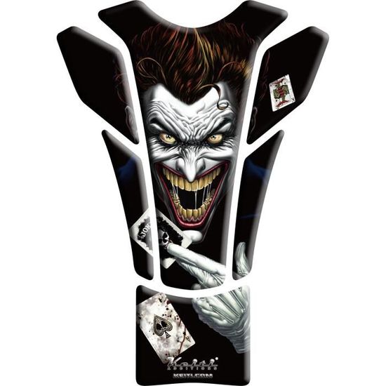 Protège réservoir moto 3D Joker Poker KT8550 Keiti® résine inaltérable