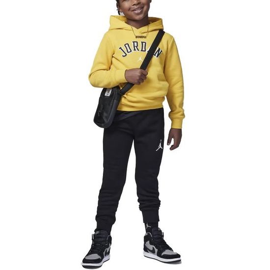 Survetement Enfant Arch Jaune Jordan 85D012 Y3E Basket ball Multisport Manches longues Jaune Cdiscount Pret a Porter
