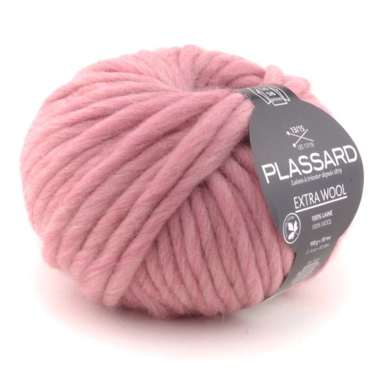 Pelote De Laine Acrylique Violette 100g - Grosse Laine, Idéale Pour Tricoter Un Bonnet