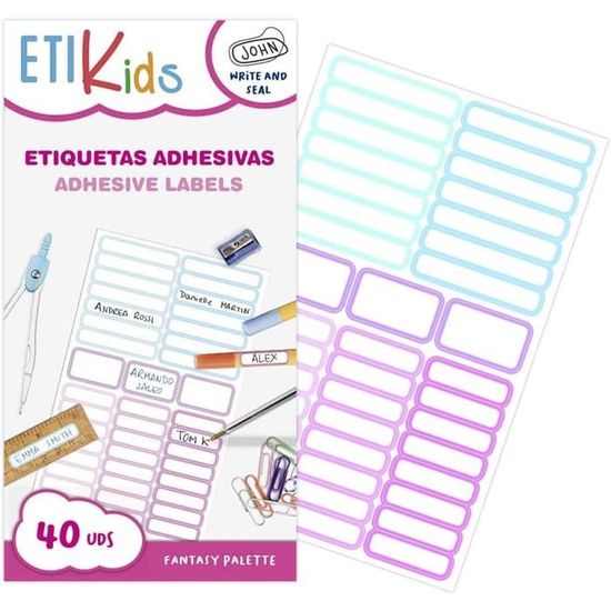 1 Set étiquettes Plastifiées - 8 X 15 Cm - Modèles Assortis