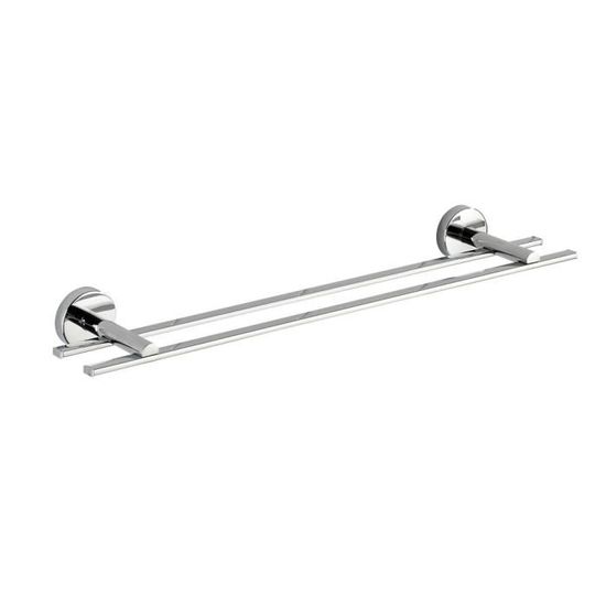 WENKO Vacuum-Loc Barre Porte-Serviettes Uno Capri - Fixation Sans Percer, Chromé 58.5 Cm