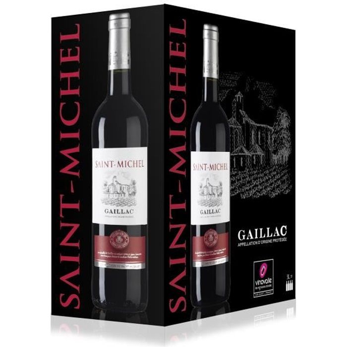 BIB Vin Rouge AOP Gaillac Saint Michel - Cubi de 3 litres