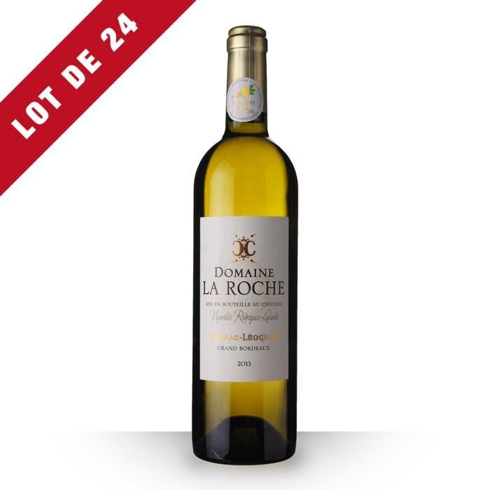 24X Domaine la Roche 2013 Blanc 75cl AOC Pessac-Léognan - Vin Blanc