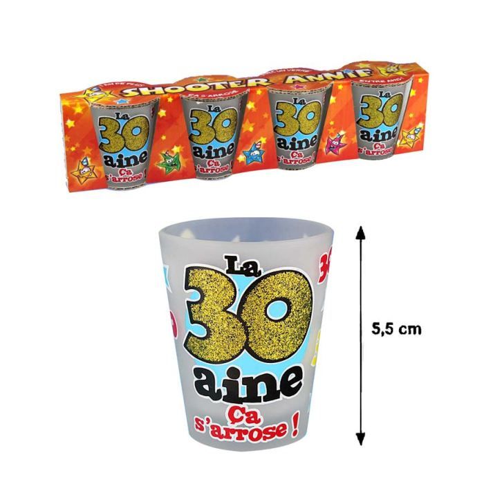 Shots anniversaire 30 ans (x4)