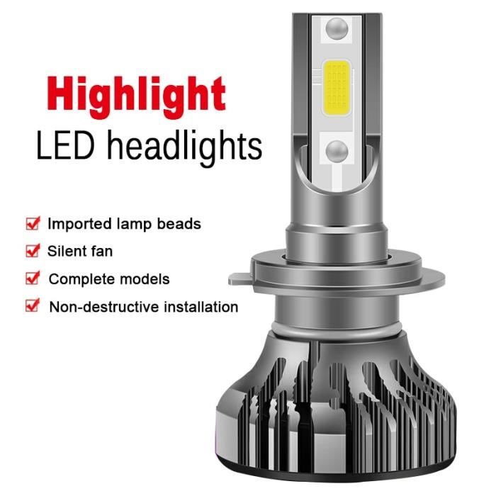 H1 6000k -Ampoule antibrouillard pour voiture, 2 pièces, pour Ford Focus 2 Mk2 3 Mk3 Fiesta Mk7 Mondeo Mk4 4 Mk5, H11 phare LED HB4