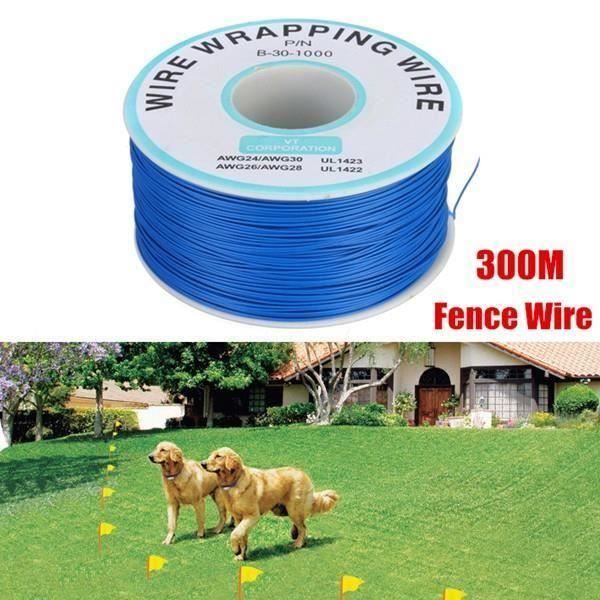 Bobine 300m De Fil Pour Chien Clôture Electrique Anti-Fugue Animeaux Longue Bo73597