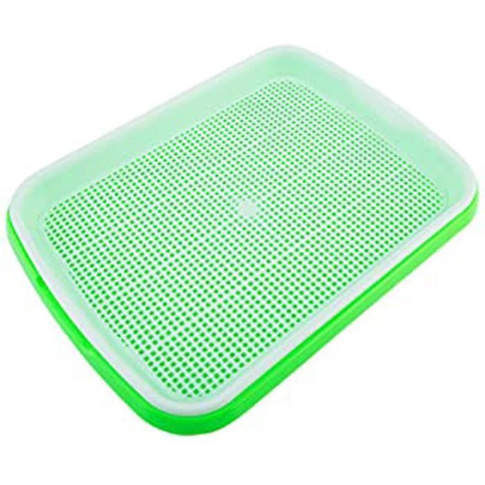 Germoir Pour Graines À Germer Plante Germination Plateaux Hydroponie Panier Pour Blé À Germer Haricot Pousse Germination(Vert)
