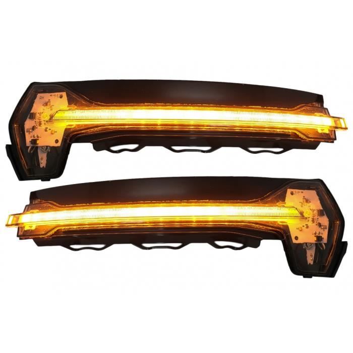 Clignotants dynamiques de rétroviseurs Full LED LEDriving pour Audi A3 S3 8V RS3 8VA Noir