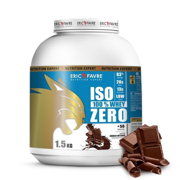 Eric Favre - Iso Zero 100% Whey Protéine - Proteines - Choco Intense - 1,5kg