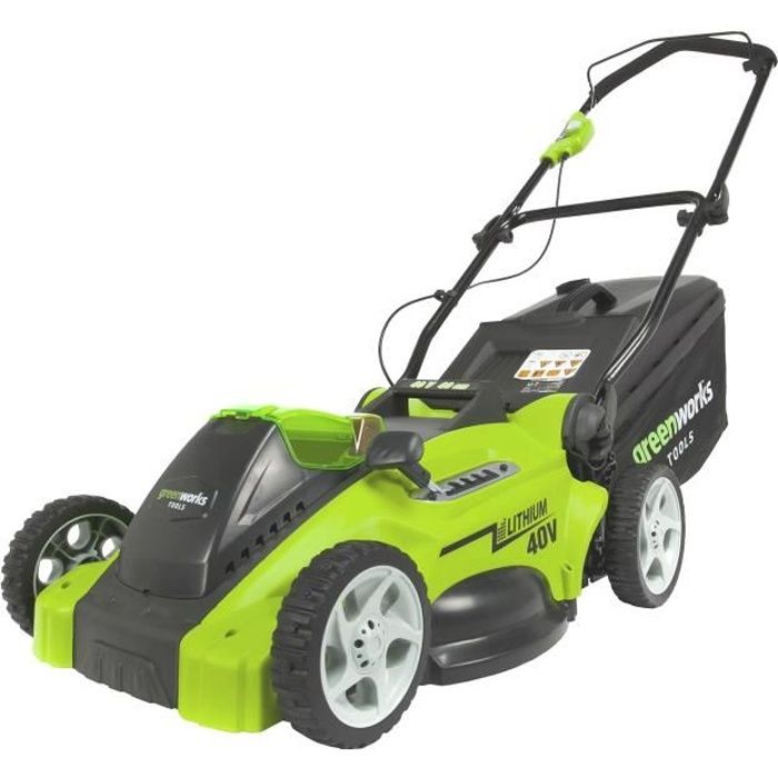 Tondeuse GREENWORKS 40V - Coupe de 41cm - Sans batterie ni chargeur - G40LM41