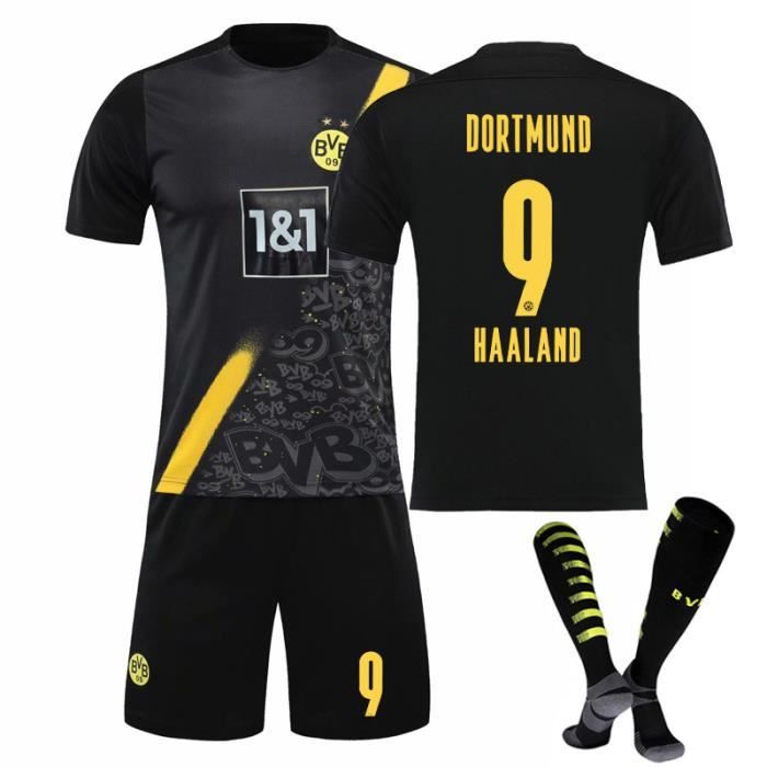 9262021 Dott Away Black Football Jersey Adulte Enfant Parent et enfant Vêtements de sport Chaussettes gratuites Harland Jersey
