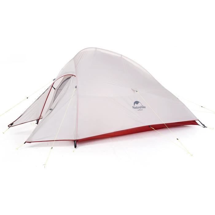Naturehike Mongar 3 Saison Tente Camping 20D Nylon Fabic Double Couche imperm/éable Tente pour 2 Personnes NH17T007-M