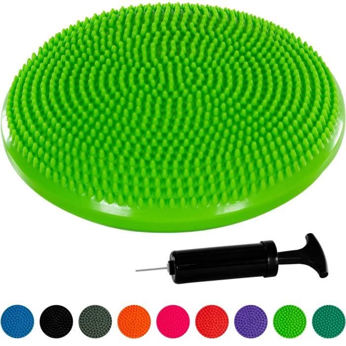 MOVIT Coussin d'équilibre et d'assise gonflable 33 cm, Vert