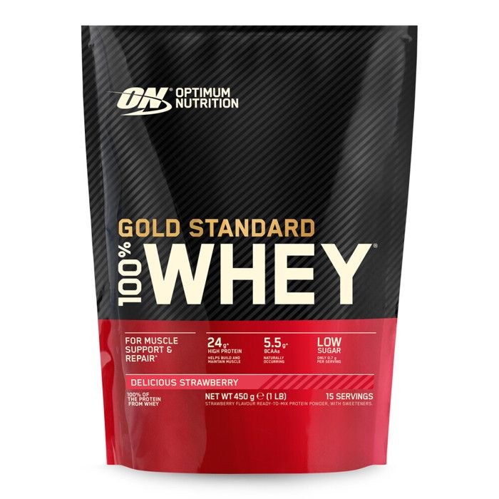 Optimum Nutrition Protéine 100% Whey Gold Standard Strawberry 450 g