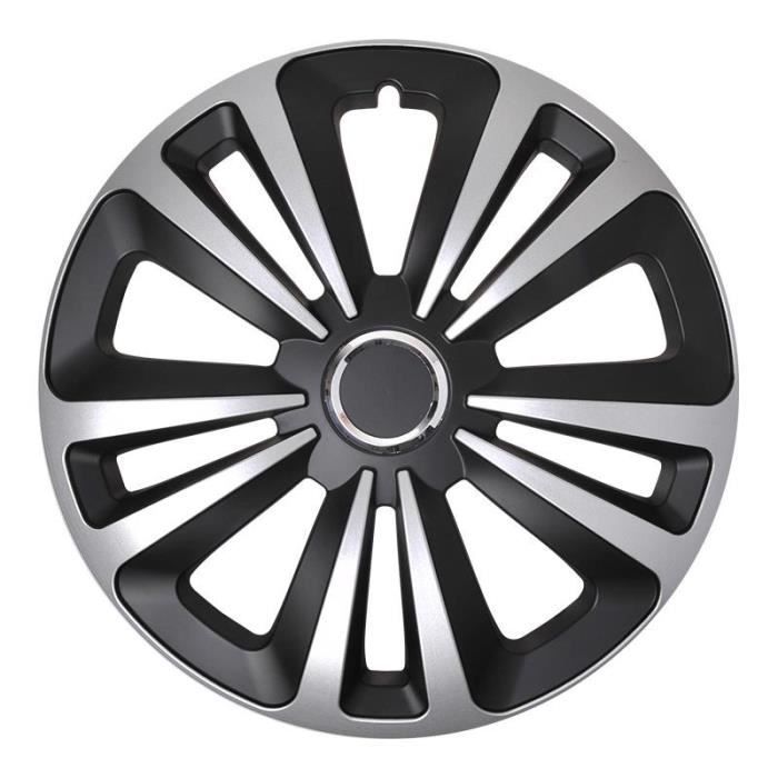 ProPlus enjoliveurs Terra argent de 15 pouces / set noir de 4