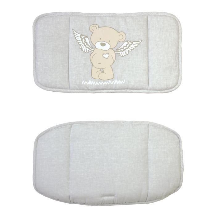 Coussins pour chaise haute Sit Up gris