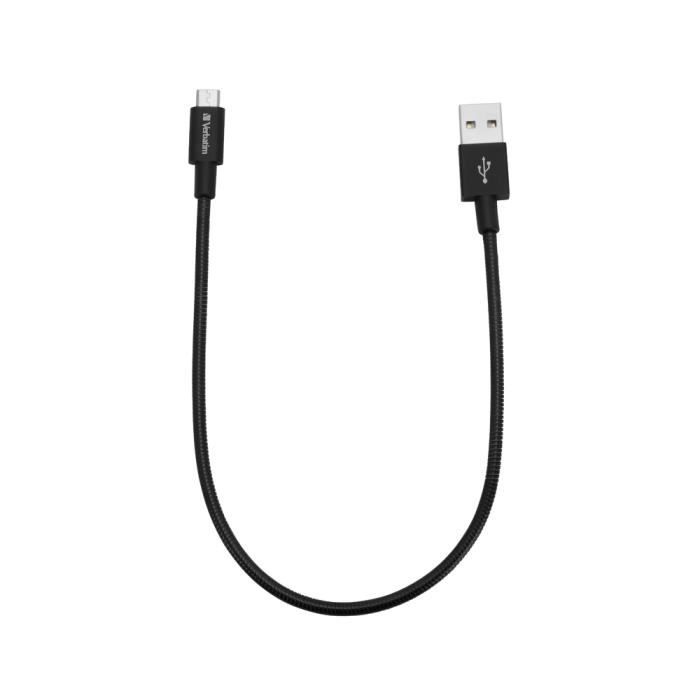 Verbatim 48866, 0,3 m, USB A, Micro-USB A, Noir