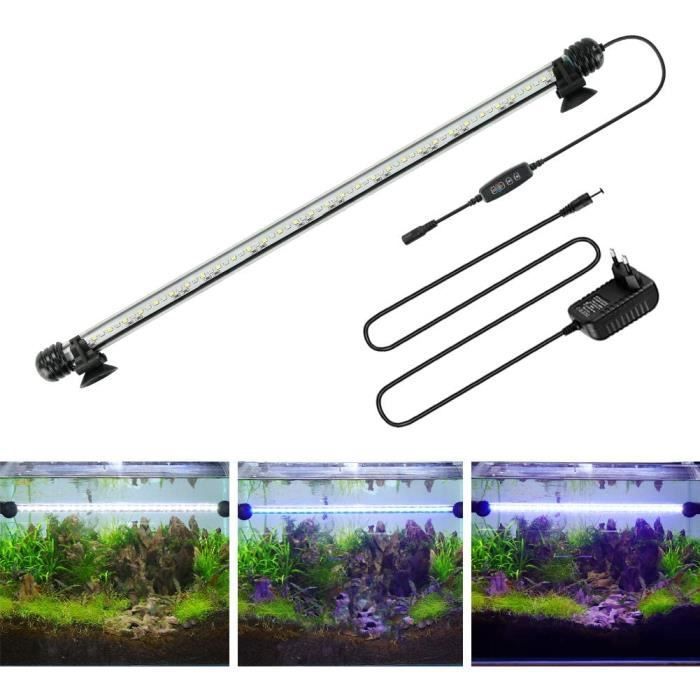 Comparer les prix de Éclairage Aquarium - LARGEIGHT - LED Tube Étanche - RGB - 48cm - Luminosité Variable