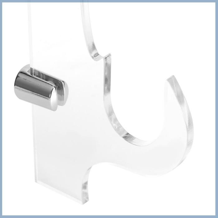 TOOKNIN Lot de 2 paires de supports muraux en acrylique pour sabre laser, convient pour sabre laser et sabre laser (noir
