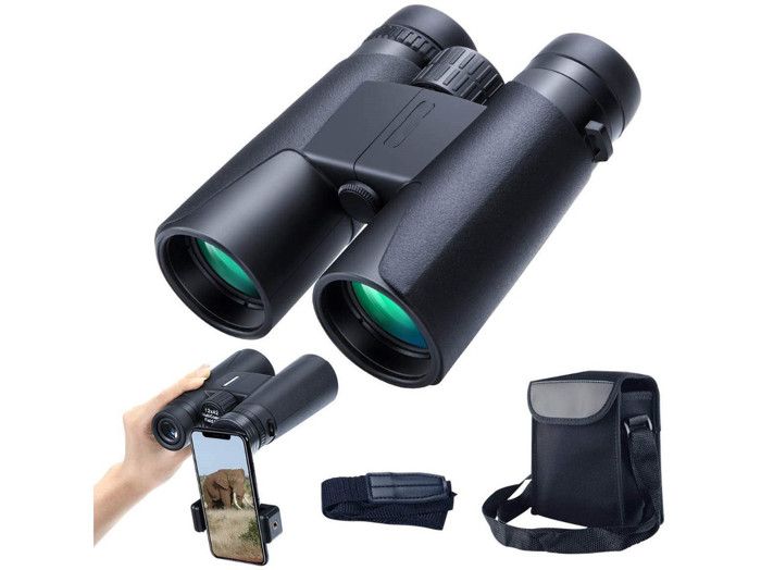 SKWoptics Jumelles militaires 12x42, Bak4, puissante,étanche, réticule