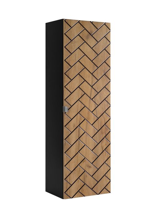 Meuble colonne suspendu de salle de bain MADIS CHÊNE 35 X 136 cm S