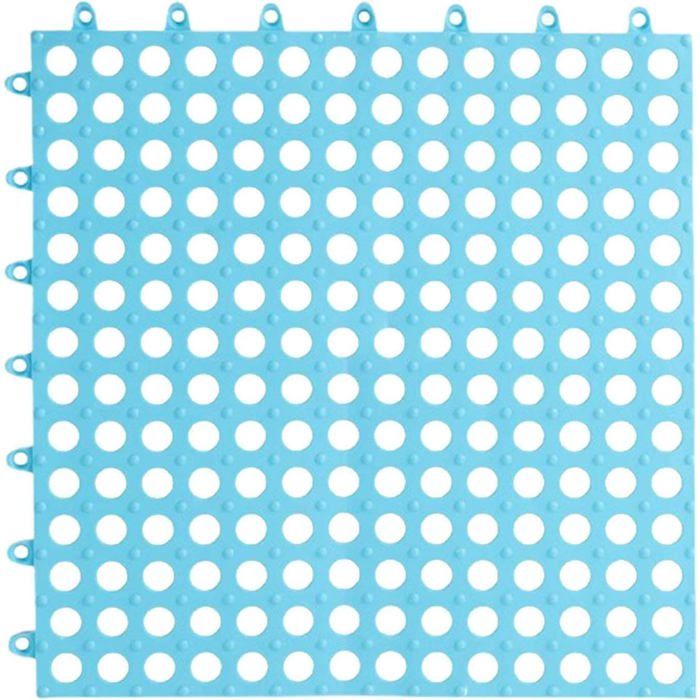 Meilleurs prix pour Tapis de fond pour cage à lapin avec trou rond ventilé tapis de repos pour lapin hamster rat bleu