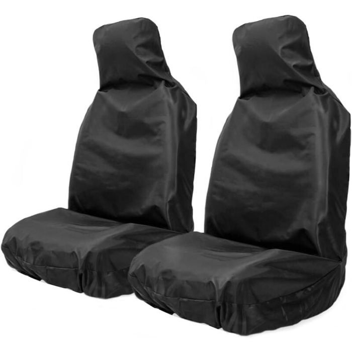 Ensemble de 2 housses de siège de voiture imperméables avant housses de siège de voiture universelles protections de siège de voi