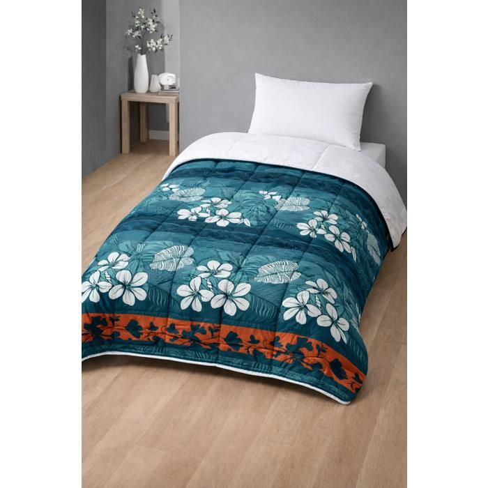 Couette - MORTREUX - Végétal - 140 x 200 cm - Légère Spécial été - Microfibre 200 g/m²